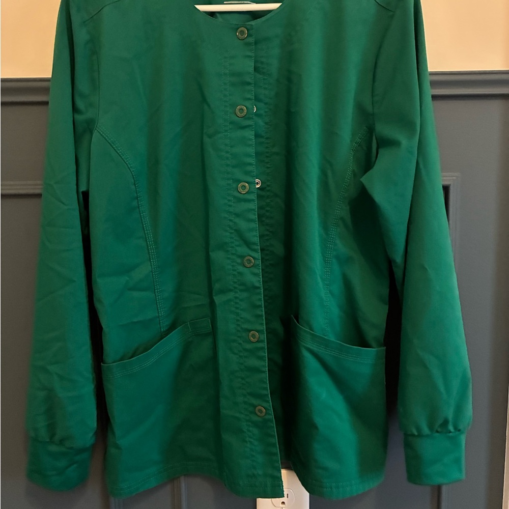 Women's Hunter Green scrub Jacket